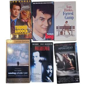 VHS lot of 5 Tom Hanks movies